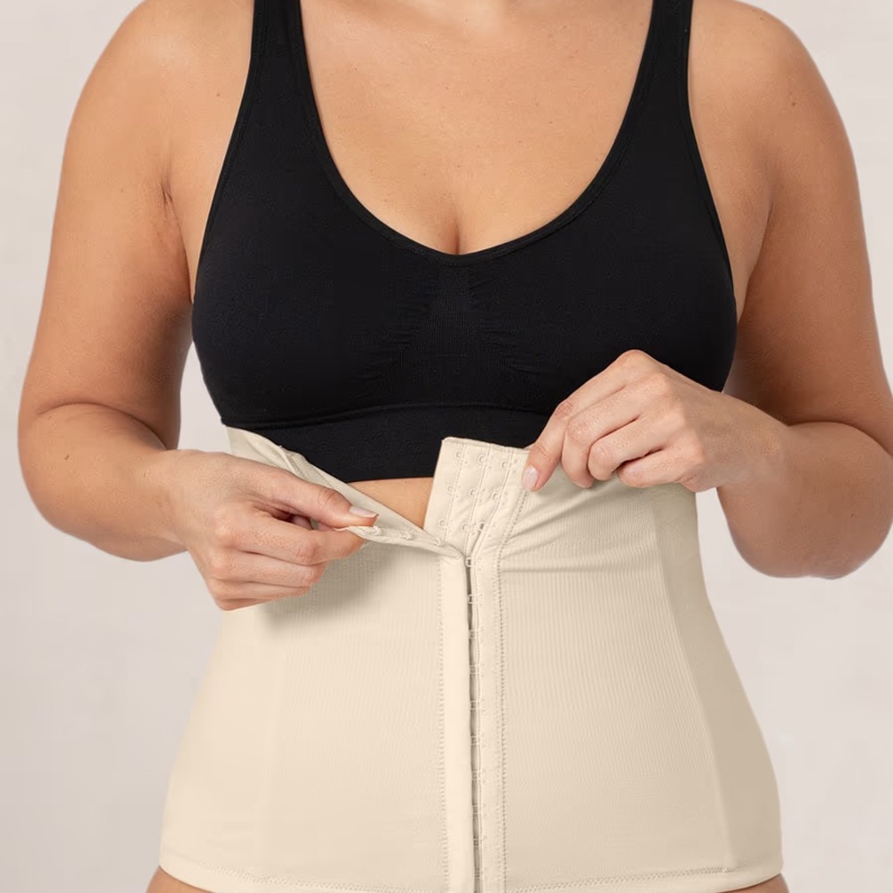 Shapermint Cream Shapewear with Compression Panels and Adjustable Straps